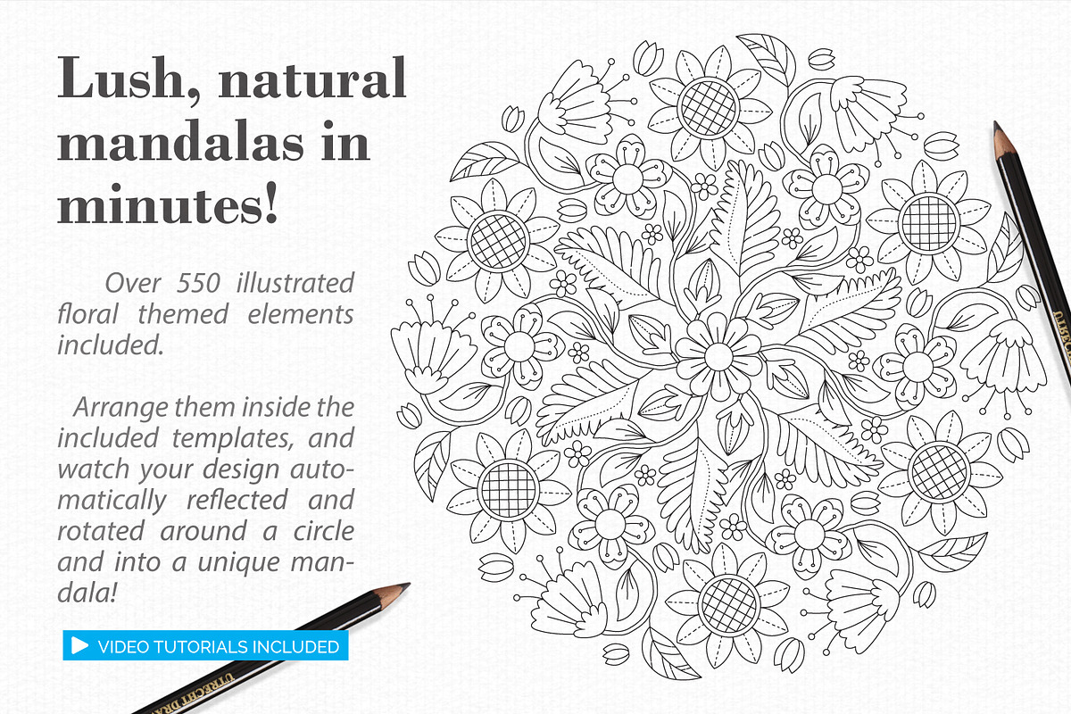 Floral Bouquet Mandala Creator, a Plug-in Add-On by Drifter Studio (Photo 5 of 10)