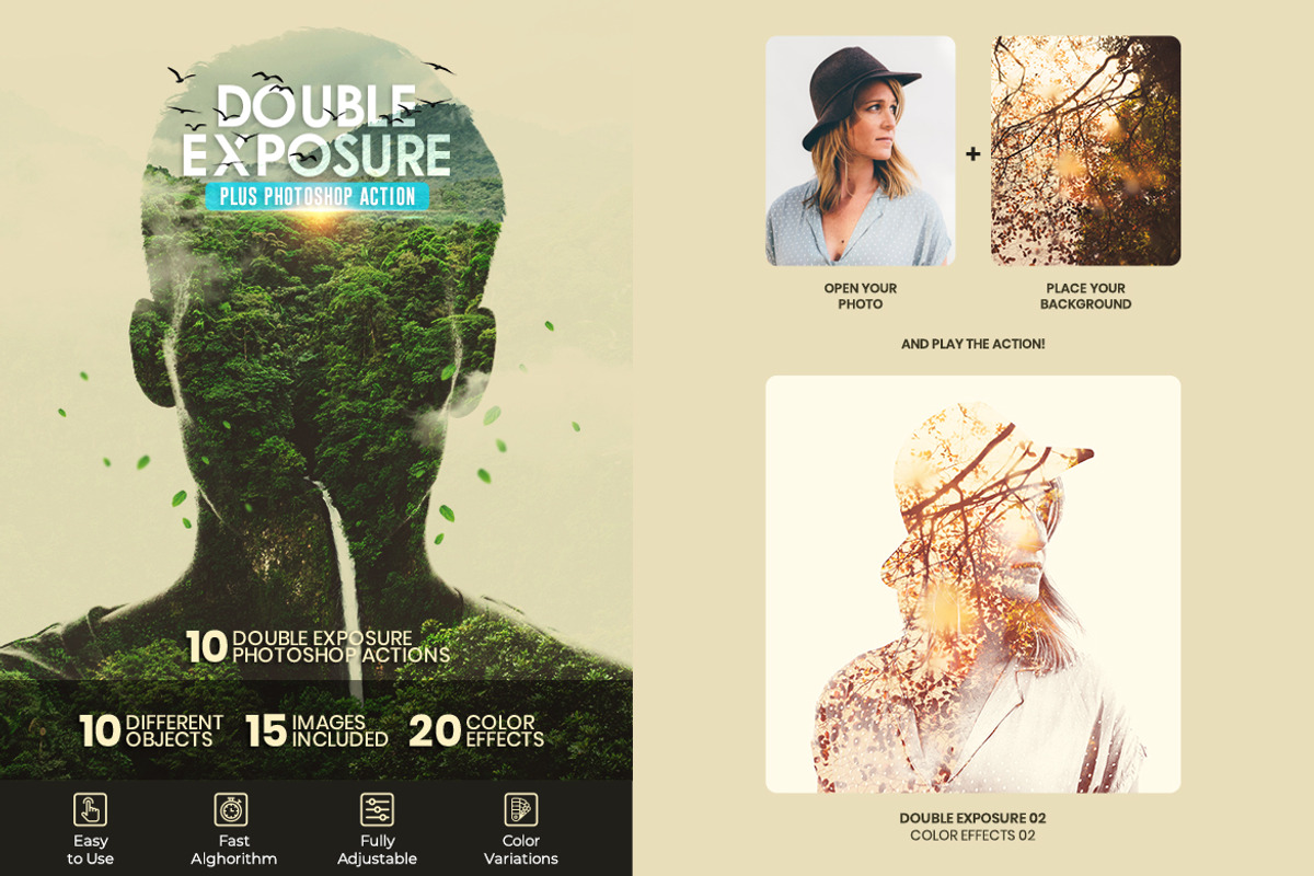 Double Exposure Plus Ps Action, an Action Add-On by ridvanpars (Photo 2 of 6)