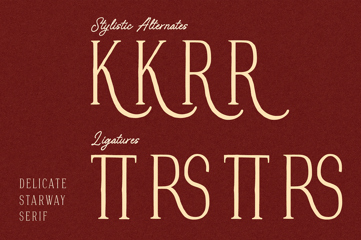 Delicate Starway, a Serif Font by Nathatype (Photo 7 of 11)