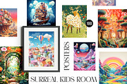 Surreal Posters Kids Room Gallery, a Graphic by SunnyAfternoons (Thumbnail 1 of 10)