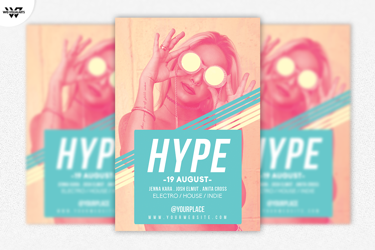 HYPE WOMEN Flyer Template, a Flyer Template by WG DESIGN (Photo 1 of 5)