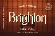 Brighton Retro Display, a Font by Creatype Studio (Thumbnail 1 of 10)