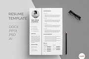 Modern Cv template, a Resume Template by Emaholic Template (Thumbnail 1 of 5)