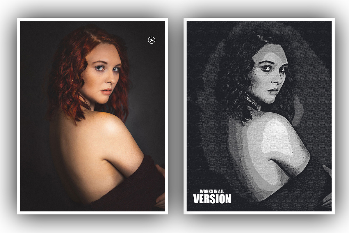 B&W Retro Art, an Action Add-On by DesignCave (Photo 5 of 5)