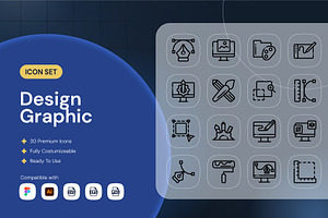 Design Graphic Icon, an Outline Icon by Nathaya Studio
