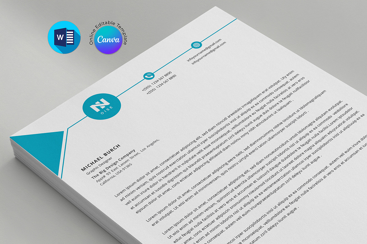 Letterhead, a Stationery Template by DesignDevisers (Photo 7 of 10)