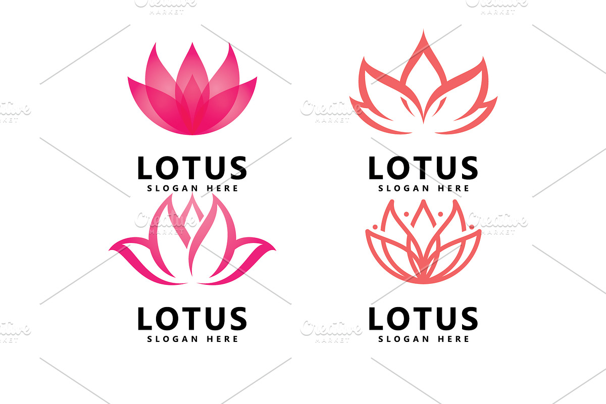 Beauty lotus flower logo spa logo, a Branding & Logo Template by T.Vooka