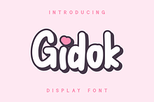 Gidok - Display Font