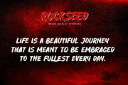 ROCKSEED - Brush Display Typeface, a Font by Gassstype (Thumbnail 8 of 8)