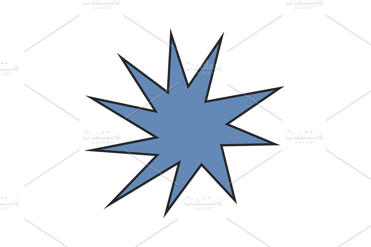 Irregular star shape icons, an Object Graphic by Elena Pimukova (Photo 16 of 16)