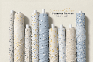 12 Seamless Pattern Bundle | Daisies