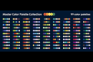 Color harmony palette swatches, a Decorative Illustration by Buch&Bee
