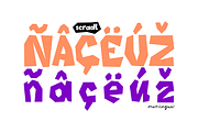 SCRADL. Layered Cutted Font Family., a Symbol Font by Luxfont (Thumbnail 4 of 11)