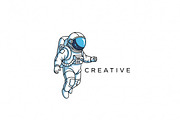 Cartoon Astronaut in, a Branding & Logo Template by Logocreative (Thumbnail 2 of 2)