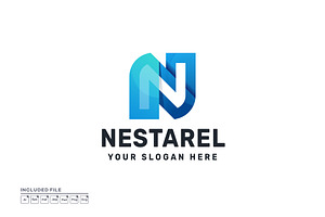Letter N Gradient Colorful Logo, a Branding & Logo Template by yuanesei