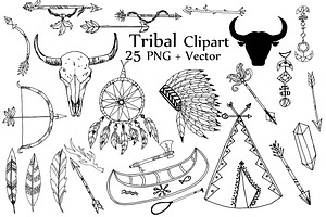 Vector Tribal Clipart