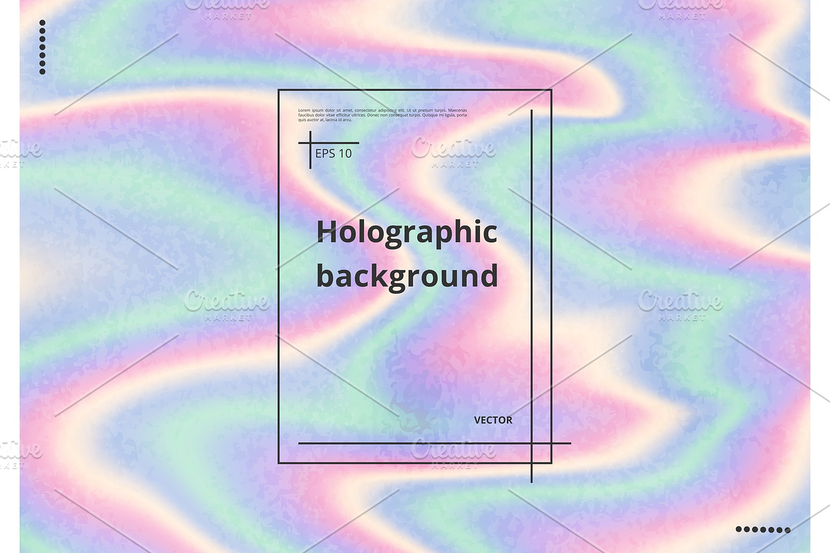 Holographic background with grunge texture, a Texture Illustration by SvetlanaWSE