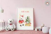 Watercolor Christmas Santa Animals, an Animal Illustration by Apixsala (Thumbnail 17 of 18)