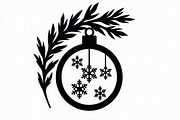 Christmas Ornament Laser Cut Bundle, a Graphic by Creativeshirt (Thumbnail 7 of 16)