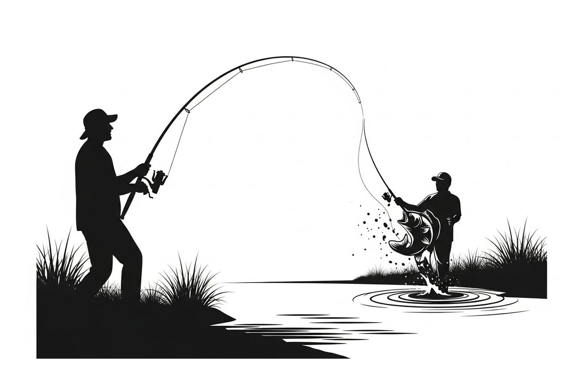 Fishing Silhouette Vector Bundle, an Illustration by hafijul (Photo 38 of 51)