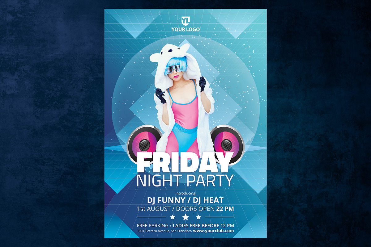 Friday Night Party, a Flyer Template by doghead (Photo 4 of 4)