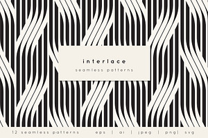 Interlace Seamless Patterns, a Pattern Graphic by Curly_Pat