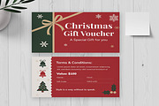 Christmas Gift Voucher Template, a Card Template by MightyDesign (Thumbnail 1 of 6)