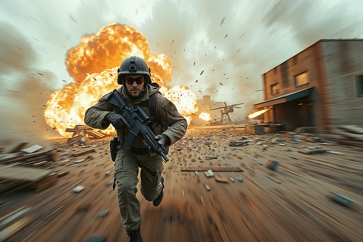 12 Modern Warfare Stock Photo Bundle, a Technology Photo by StockVerse Creative (Photo 9 of 13)