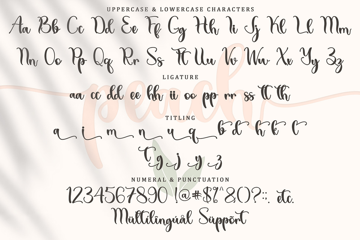 Summer Peach - Handwritten Font