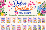 51 La Dolce Vita Cocktail PNGs, an Object Illustration by HeavensStar (Thumbnail 1 of 9)