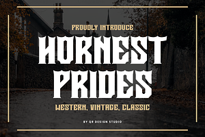 Hornest Prides Classic Western Font