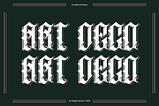 Oldero Glemoxe - Tattoo Font, a Blackletter Font by QR Design Studio (Thumbnail 3 of 7)