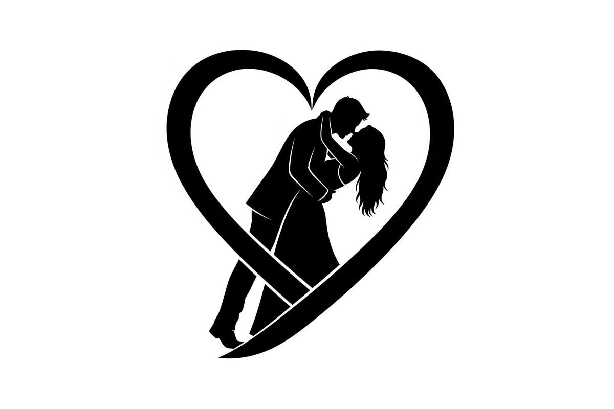 Couple Love Heart Silhouette Bundle, an Illustration by Amazin_art (Photo 5 of 51)