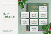 Gentle Christmas Frame Labels, a Branding & Logo Template by Createvil (Thumbnail 1 of 12)