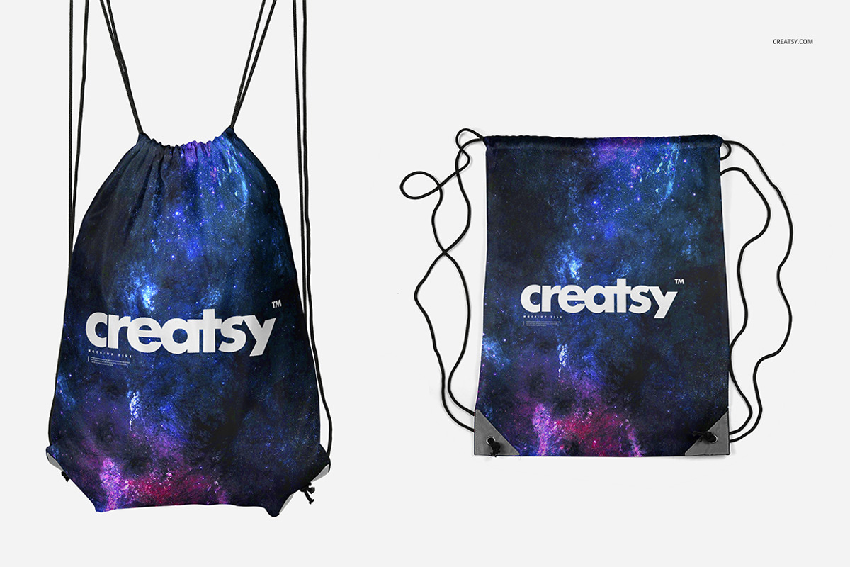 Drawstring Backpack 2 Mockup Set, a Product Mockup by creatsy4 (Photo 2 of 9)