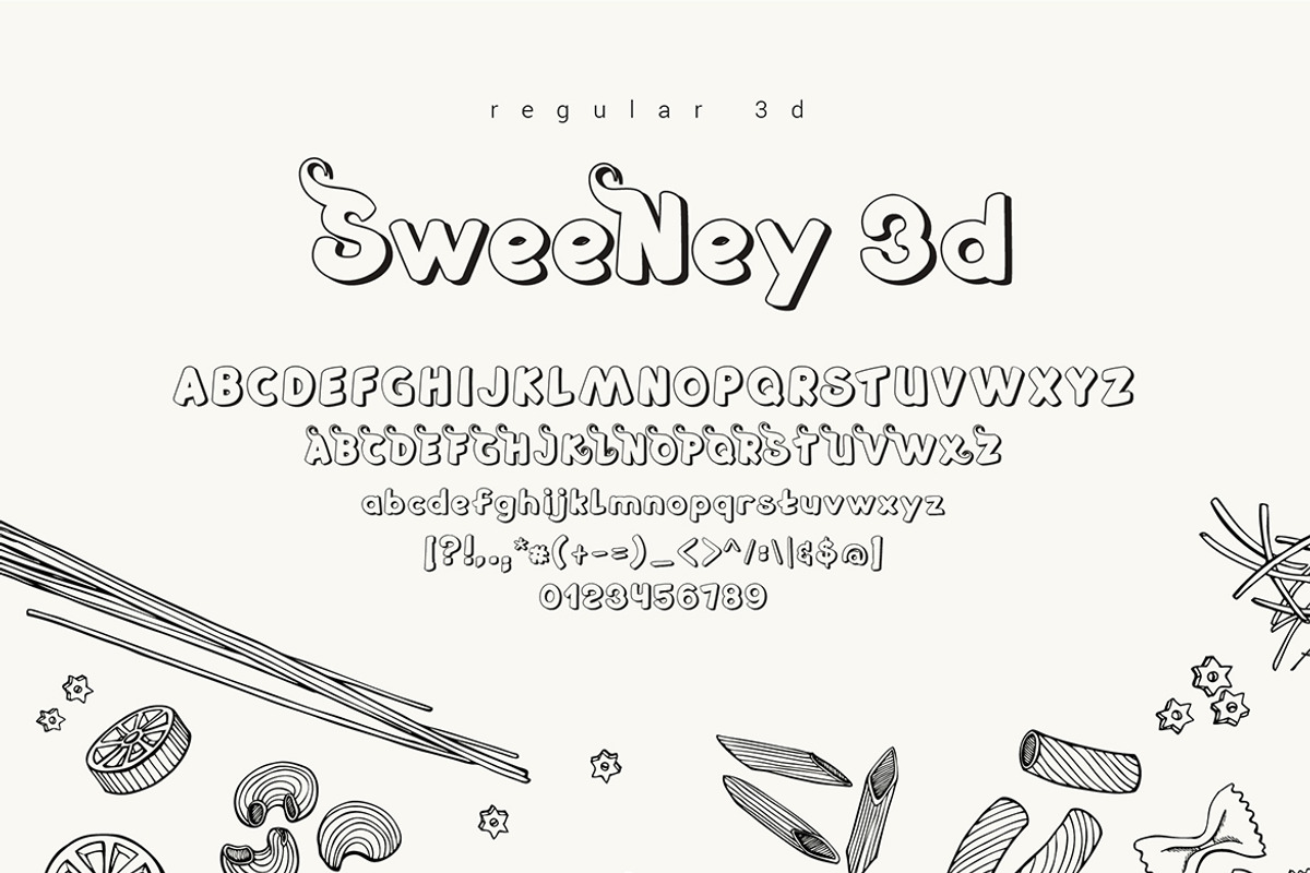 Sweeney Font, a Symbol Font by Esui Studio (Photo 3 of 5)