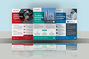 3 Corporate Business Flyer Template, a Flyer Template by Lakhan1998