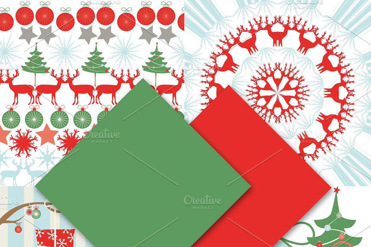 Christmas Digital Paper Pack preview 3
