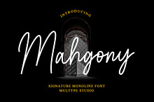 Mahgony Monoline Business Font