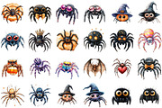 Halloween Clipart, Spider Clipart PN, an Illustration by Sublimation Artist (Thumbnail 2 of 6)
