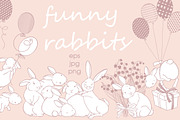 Funny rabbits., an Animal Illustration by maritime_m (Thumbnail 1 of 13)