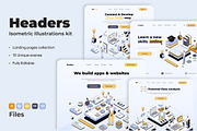Collection of Landing page templates, a Templates & Theme by Creative Graphics (Thumbnail 1 of 11)