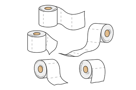 Toilet paper rolls