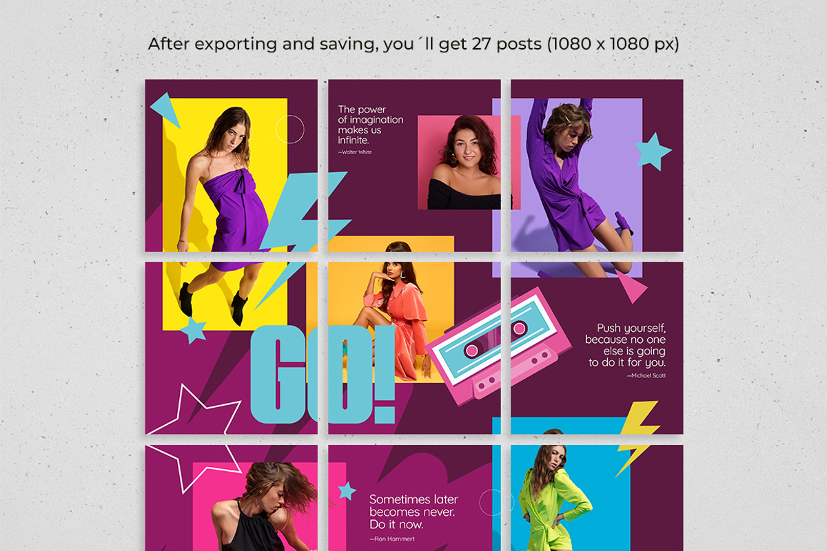 Colorful - Instagram Puzzle Feed, a Social Media Template by Plan B (Photo 3 of 6)