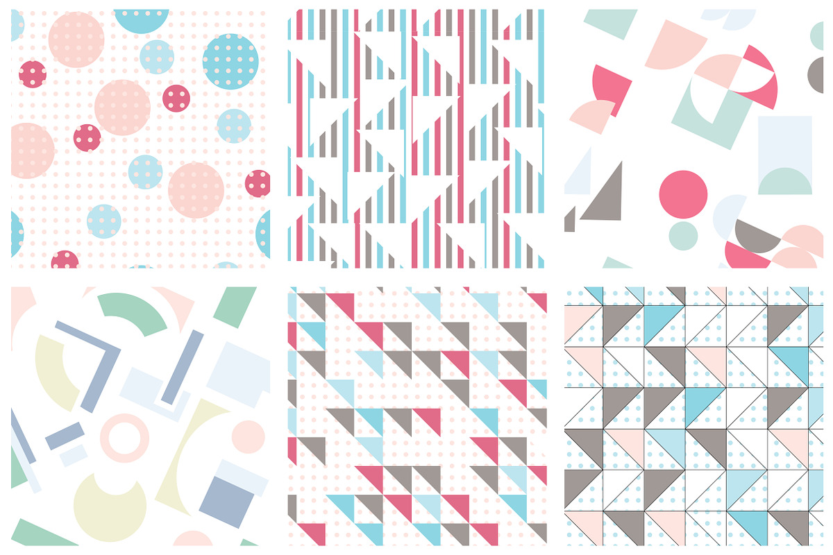 Shape patterns, a Pattern Graphic by ItsDianaDesign (Photo 3 of 9)