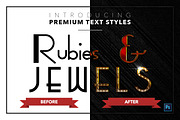 Rubies & Jewels #1 - 20 Text Styles, a Layer Style Add-On by Jonas Stensgaard (Thumbnail 22 of 23)