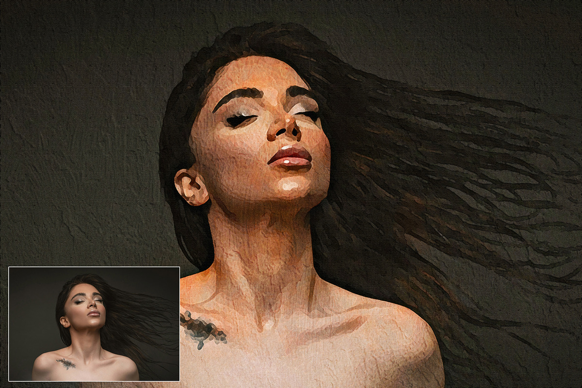Oil Painting Effect Photoshop, an Action Add-On by liptouse (Photo 3 of 10)