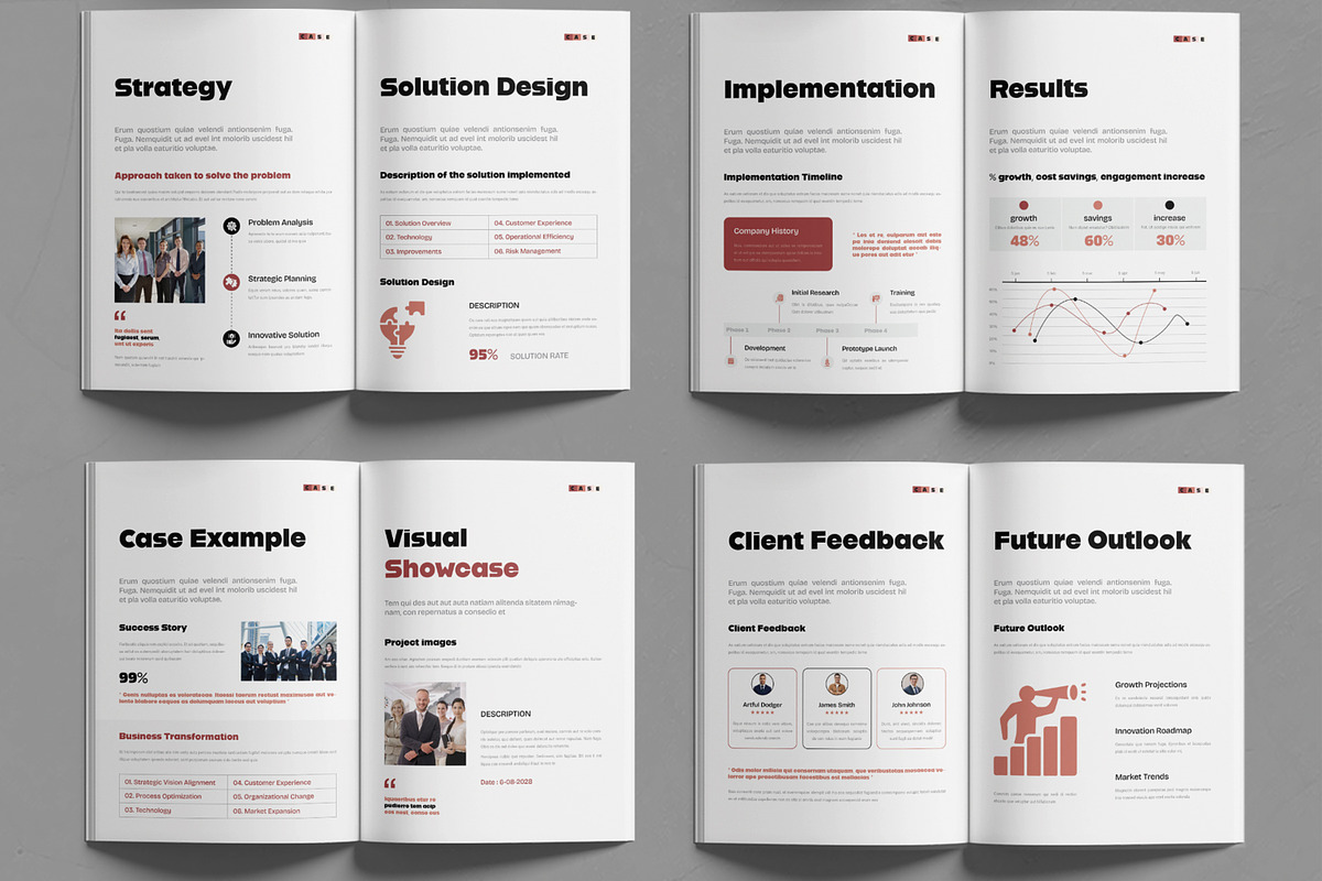 Creative Case Study Booklet, a Stationery Template by MightyDesign (Photo 3 of 6)