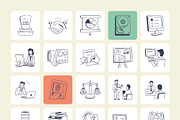 Work Doodles Icons, an Outline Icon by Vectors Market (Thumbnail 8 of 8)