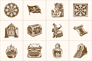 225 Vintage Heritage and History, a Person Illustration by Prosymbols (Thumbnail 6 of 11)